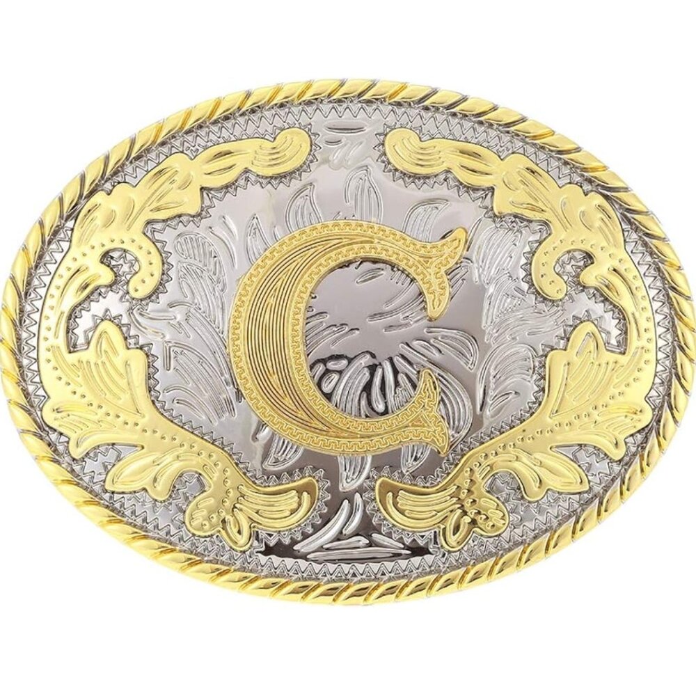 New Men's Or Women's Western Belt Buckle Letter C